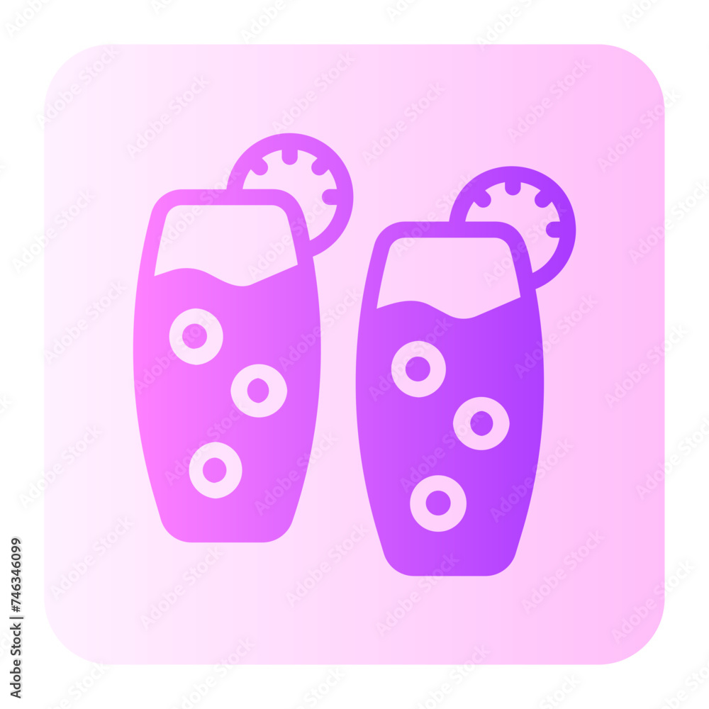 beverage gradient icon beverage gradient icon