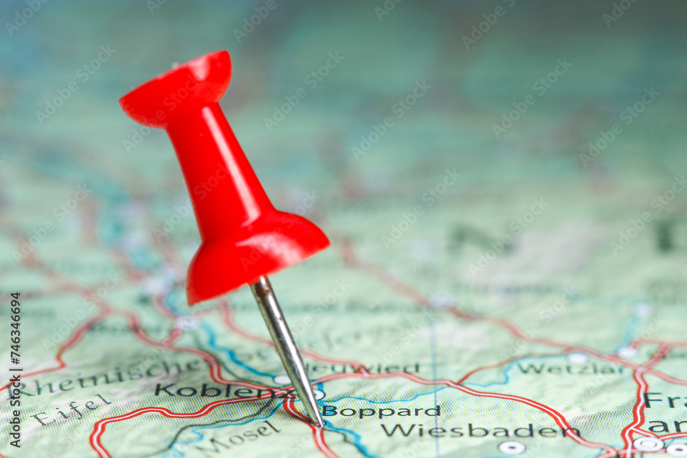 Boppard pin on map of Germany Boppard pin on map of Germany
