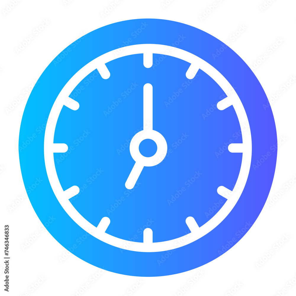 clock gradient icon clock gradient icon