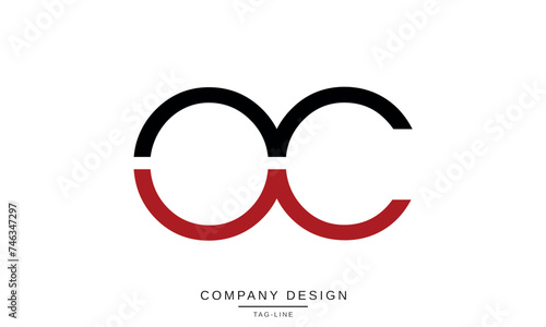 OC, CO Abstract Letters Logo Monogram Icon Design