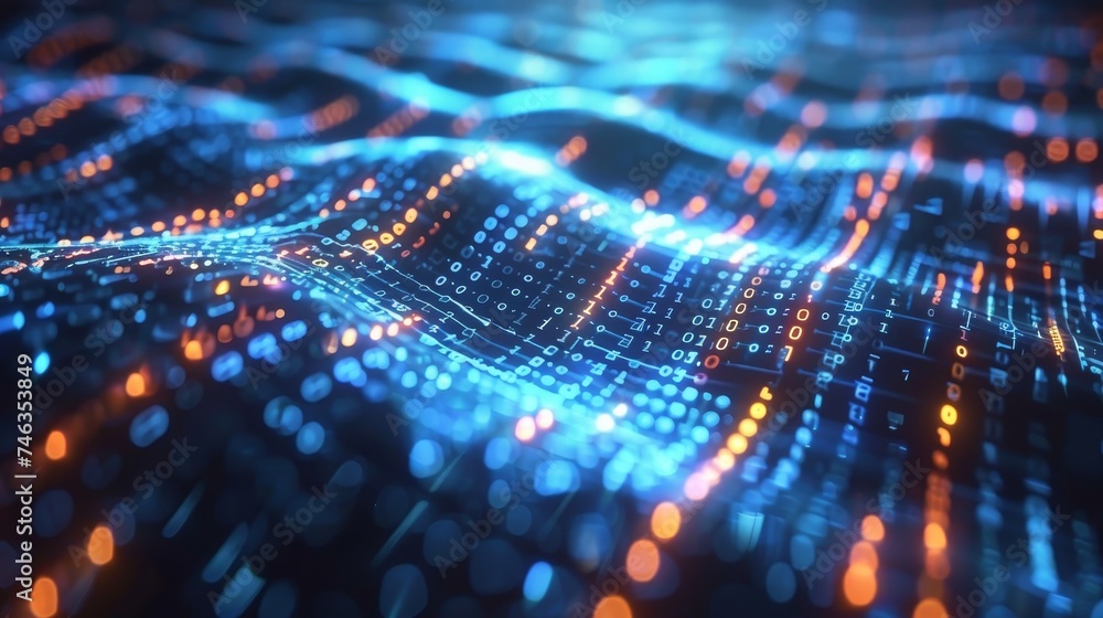 Capture the essence of digital networks, highlighting the seamless flow of information Capture the essence of digital networks, highlighting the seamless flow of information