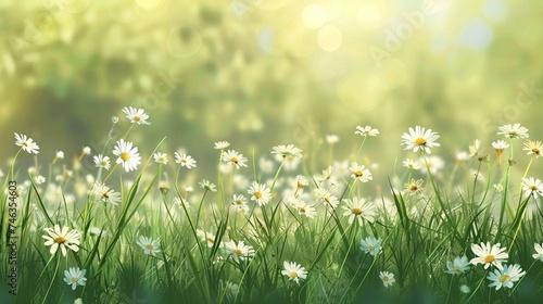 Daisies in a field.