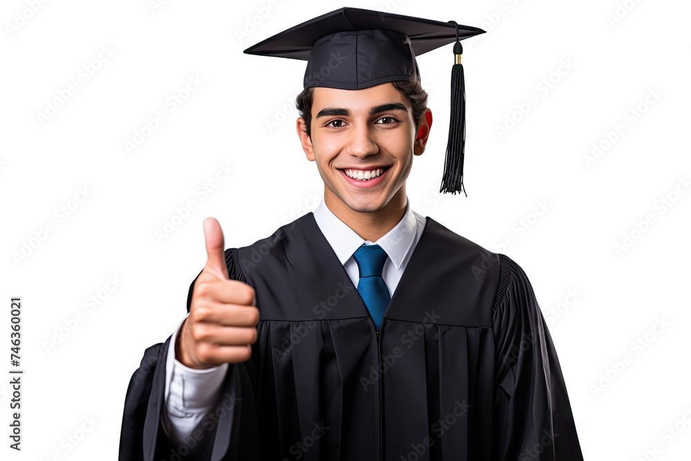 Confident Male University Student Isolated on White Background, Ready For Educational or Academic Concepts Confident Male University Student Isolated on White Background, Ready For Educational or Academic Concepts