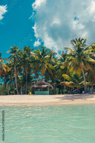 Paradise beach in the caribbean