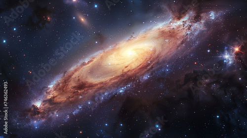 Fototapeta Naklejka Na Ścianę i Meble -  space galaxy in space