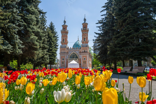 The Sunni Mosque or the Mukhtarov Mosque in Vladikavkaz, Russia