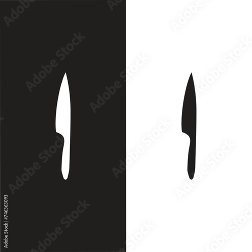 kitchen knife icon symbol template for graphic and web design collection logo vector illustration
