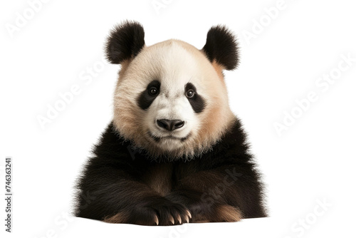 Majestic Giant Panda Bear on Transparent Background, PNG