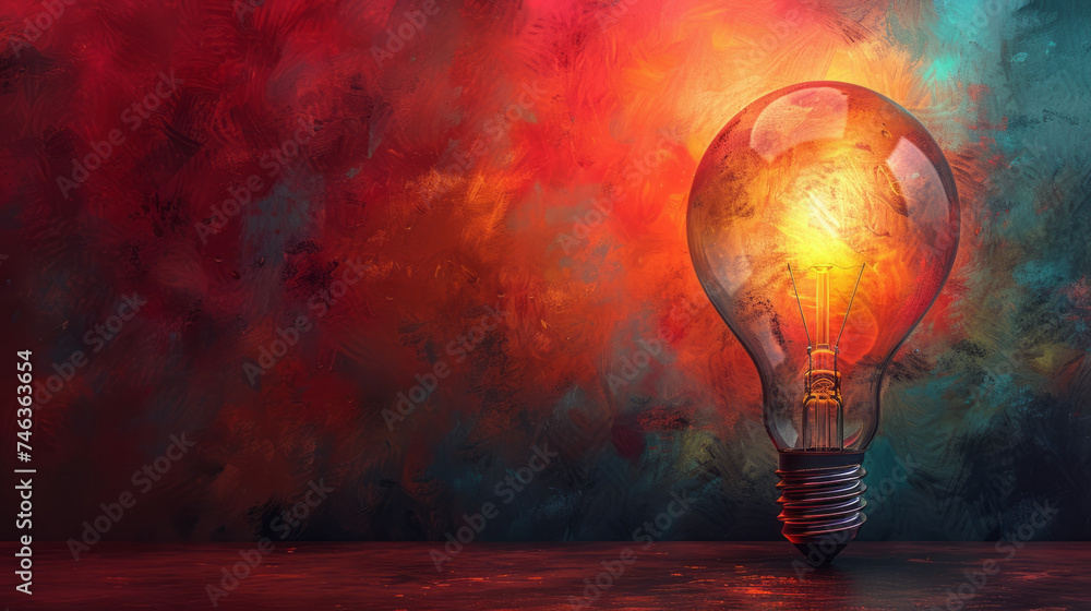 colorful light bulb symbolizing a new idea. This version continues to embody the essence of creativity and innovation,generative ai colorful light bulb symbolizing a new idea. This version continues to embody the essence of creativity and innovation,generative ai