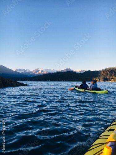 Kayak on the sea