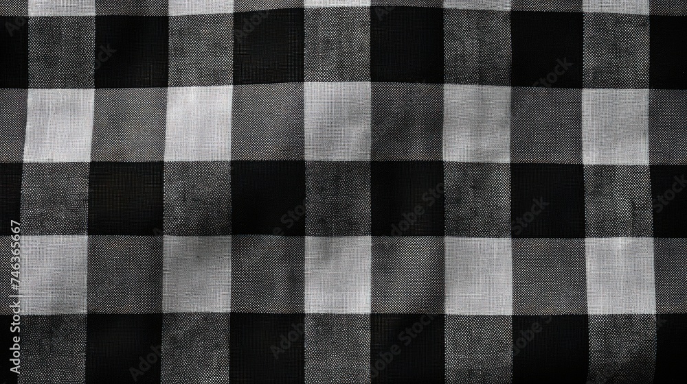 Detailed black checkered drapes background Detailed black checkered drapes background
