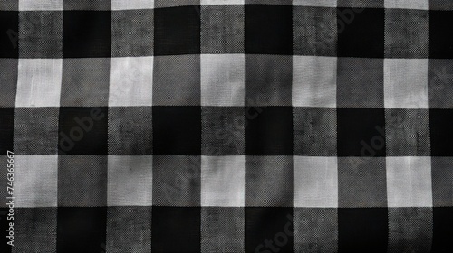 Detailed black checkered drapes background
