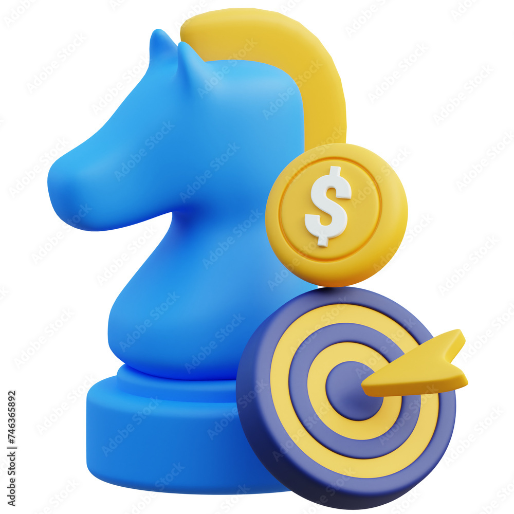 marketing strategy 3D icon design for poster, banner marketing strategy 3D icon design for poster, banner