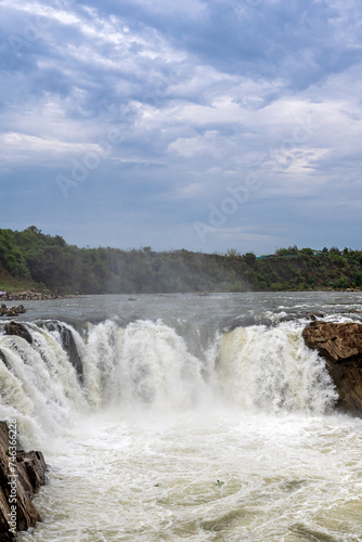 Dhuandhar (Dhuadhar ) waterfalls, Bheraghat, Jabalpur, Madhya Pradesh, INDIA.
