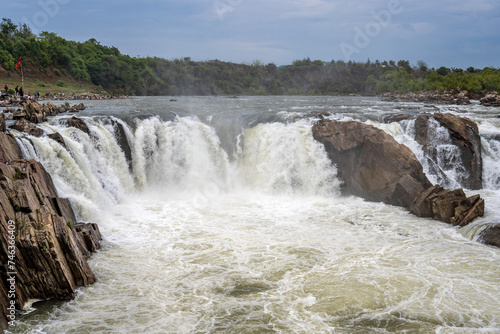 Dhuandhar  Dhuadhar   waterfalls  Bheraghat  Jabalpur  Madhya Pradesh  INDIA.