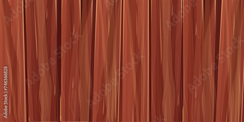 Wooden material board desk, textured surface wood comic background Wall, panel for game, ui design