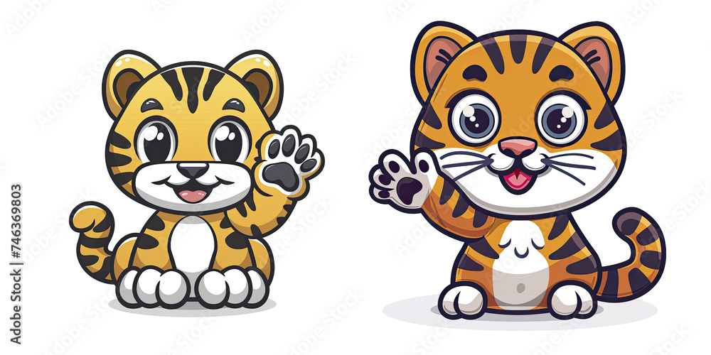 Big Cat Waving Hand Cartoon , Isolated Transparent Background Images Big Cat Waving Hand Cartoon , Isolated Transparent Background Images