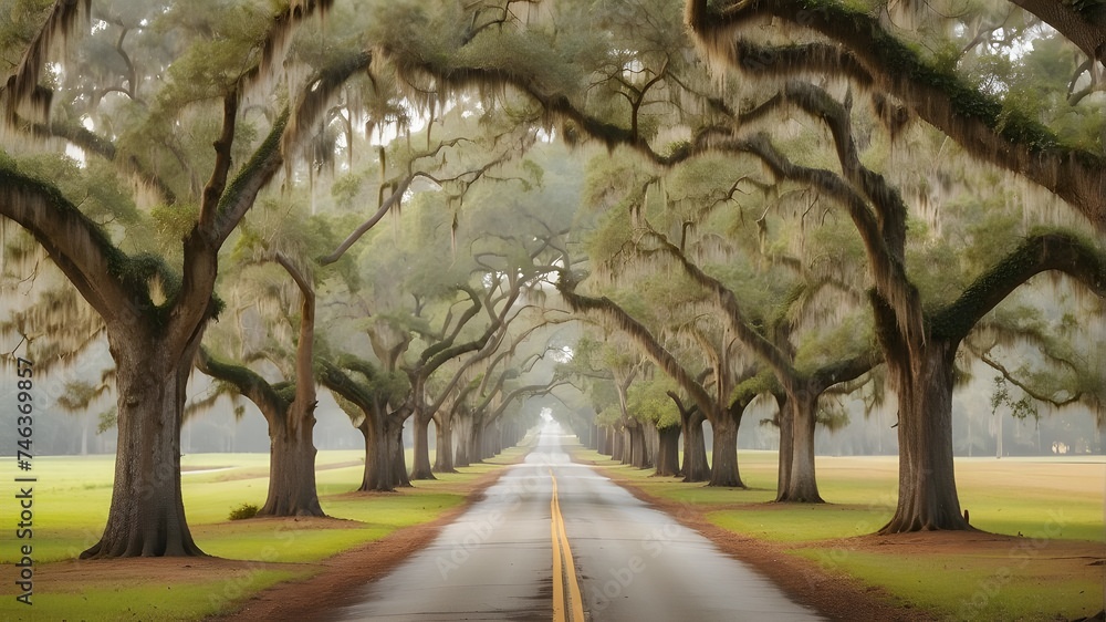 road in the forest