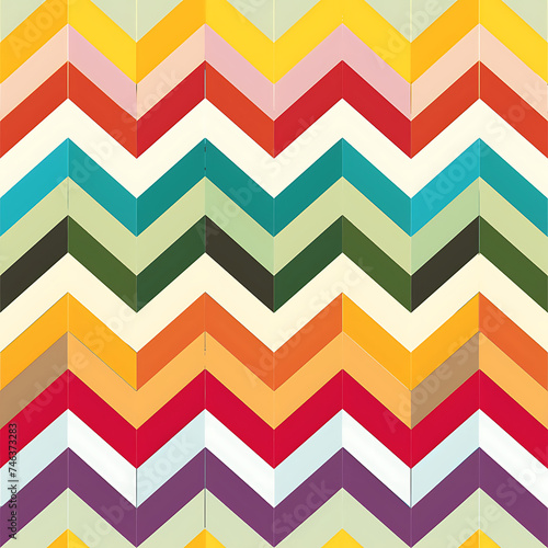 seamless geometric pattern Chevron Zigzags