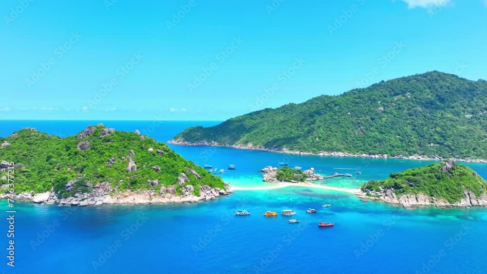 Koh Nangyuan, Thailand's gem, boasts turquoise waters, powdery beaches, and surreal snorkeling. Stock footage. Koh Tao, Surat Thani Province, Southern Thailand.Koh Nangyuan, Southern Thailand. 4K.
Koh Nangyuan, Thailand's gem, boasts turquoise waters, powdery beaches, and surreal snorkeling. Stock footage. Koh Tao, Surat Thani Province, Southern Thailand.Koh Nangyuan, Southern Thailand. 4K.