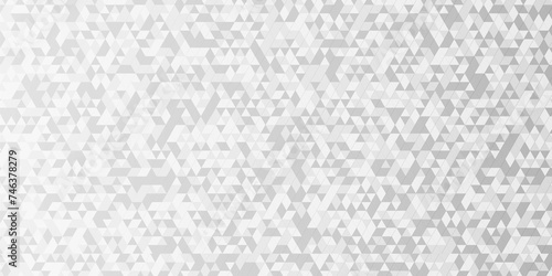 	
Abstract geometric pattern Gray and White Polygon Mosaic triangle Background, business and corporate background. Minimal diamond vector element metallic chain rough triangular low polygon backdrop.