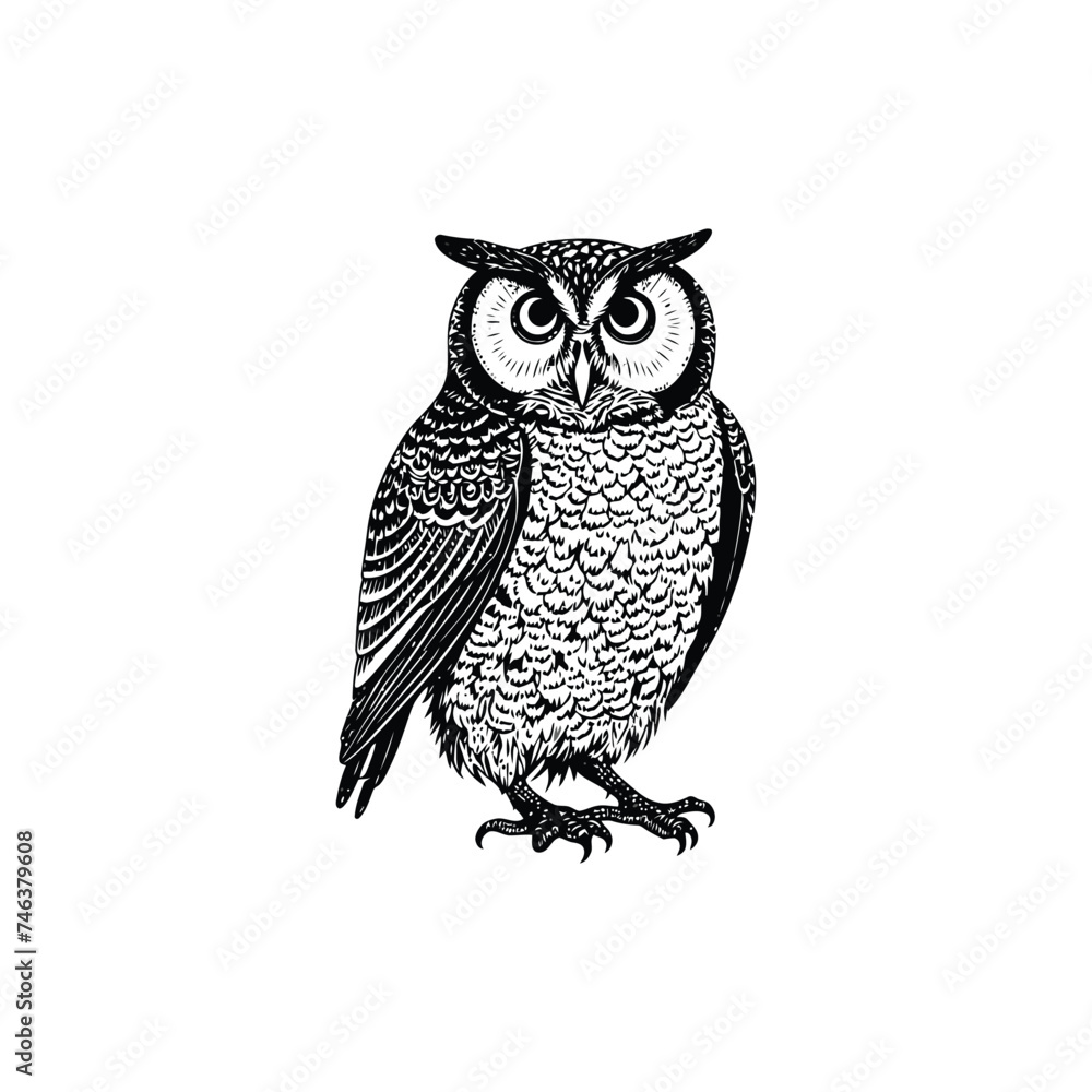 Obraz premium owl on a branch