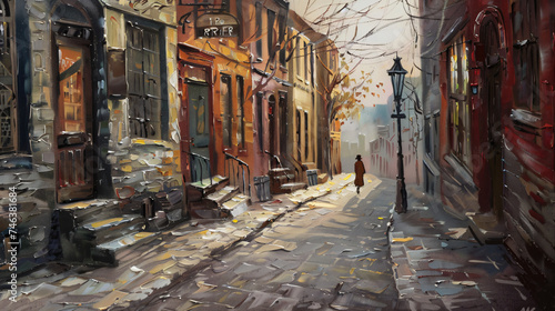 Old city street painting. © Reem