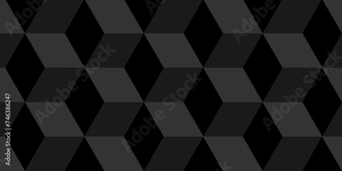  Minimal modern cubes geometric tile and mosaic wall grid backdrop hexagon technology wallpaper background. black and gray geometric block cube structure backdrop grid triangle texture vintage design