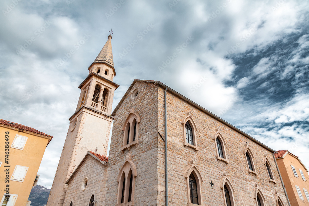 Catholic church of Sveti Ivan also know as St. John the baptist in Budva, Montenegro.