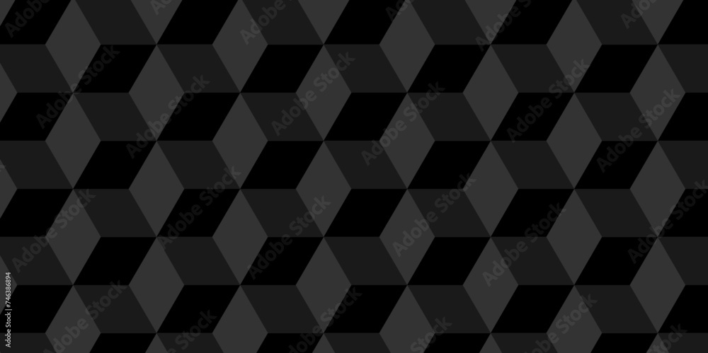 Minimal modern cubes geometric tile and mosaic wall grid backdrop hexagon technology wallpaper background. black and gray geometric block cube structure backdrop grid triangle texture vintage design Minimal modern cubes geometric tile and mosaic wall grid backdrop hexagon technology wallpaper background. black and gray geometric block cube structure backdrop grid triangle texture vintage design