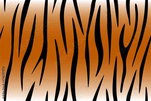 Tiger skin texture. seamless pattern. Endless background. Vector illustration.