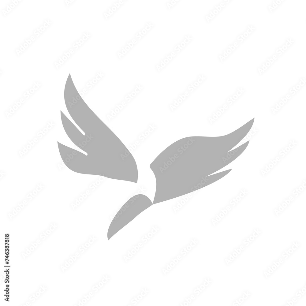 bird icon on a white background, vector illustration bird icon on a white background, vector illustration