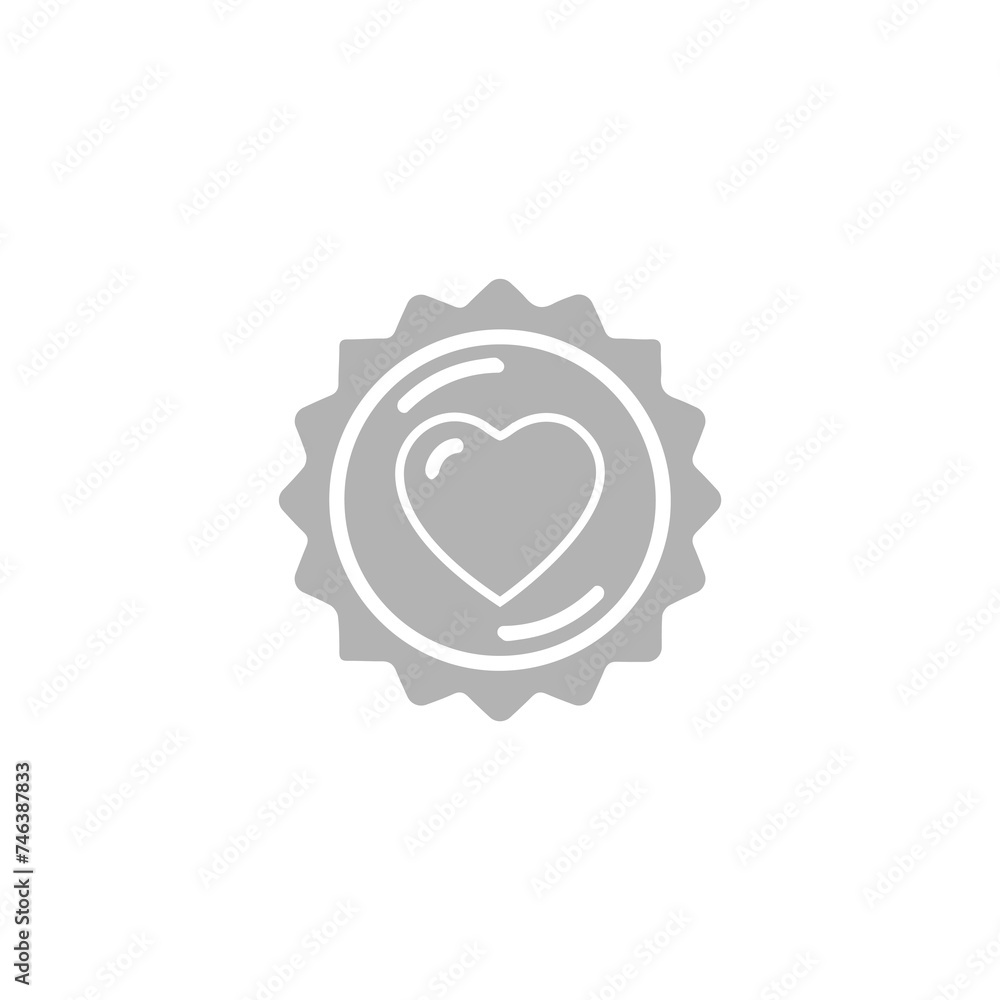 sun icon, heart on a white background, vector illustration sun icon, heart on a white background, vector illustration