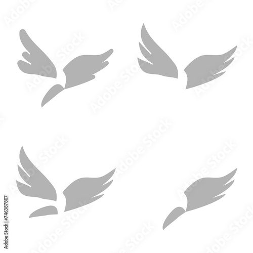 bird icon on a white background, vector illustration © АНДРЕЙ Морозюк