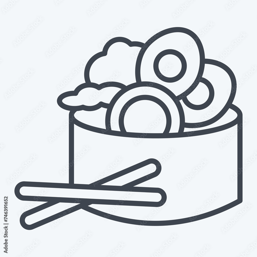Icon Salad. related to Breakfast symbol. line style. simple design editable. simple illustration Icon Salad. related to Breakfast symbol. line style. simple design editable. simple illustration