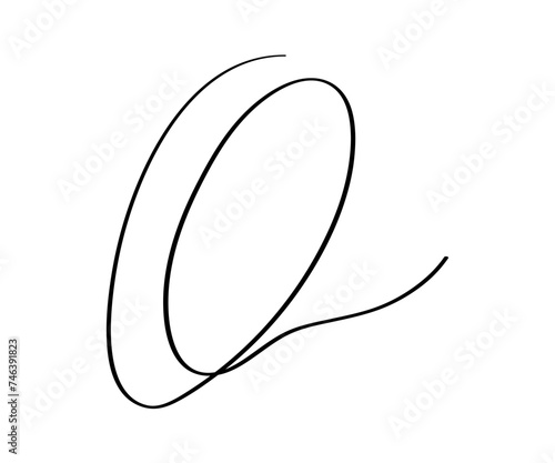 Minimalist Handwritten Fake signature scribble for business certificate or note. Fictitious Autographs with letter O on Transparent background. Vector doodle isolated illustration