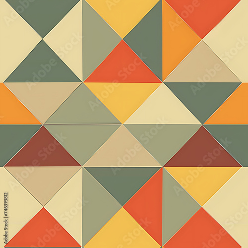 abstract geometric Tessellating Triangles