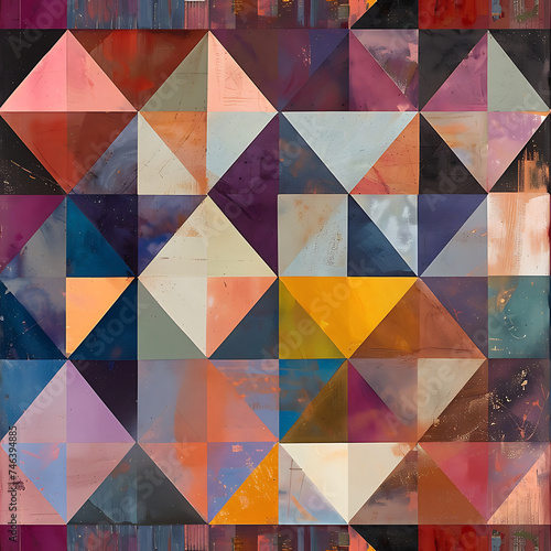 abstract triangle pattern