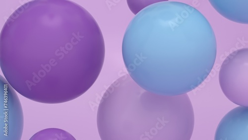 Colorful Floating Soft Balls Background © MclittleStock