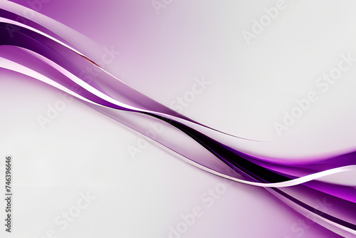 Abstract Purple on White Background. colorful wavy design wallpaper. creative graphic 2 d illustration. trendy fluid cover with dynamic shapes flow.