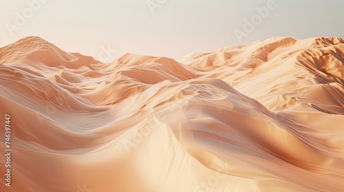 Abstract sand pits and mountains icon. Remote, arid, barren, wilderness, vastness, natural beauty. . Generated by AI