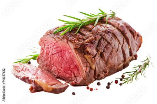 Savory Beef Roast on Transparent Background, PNG