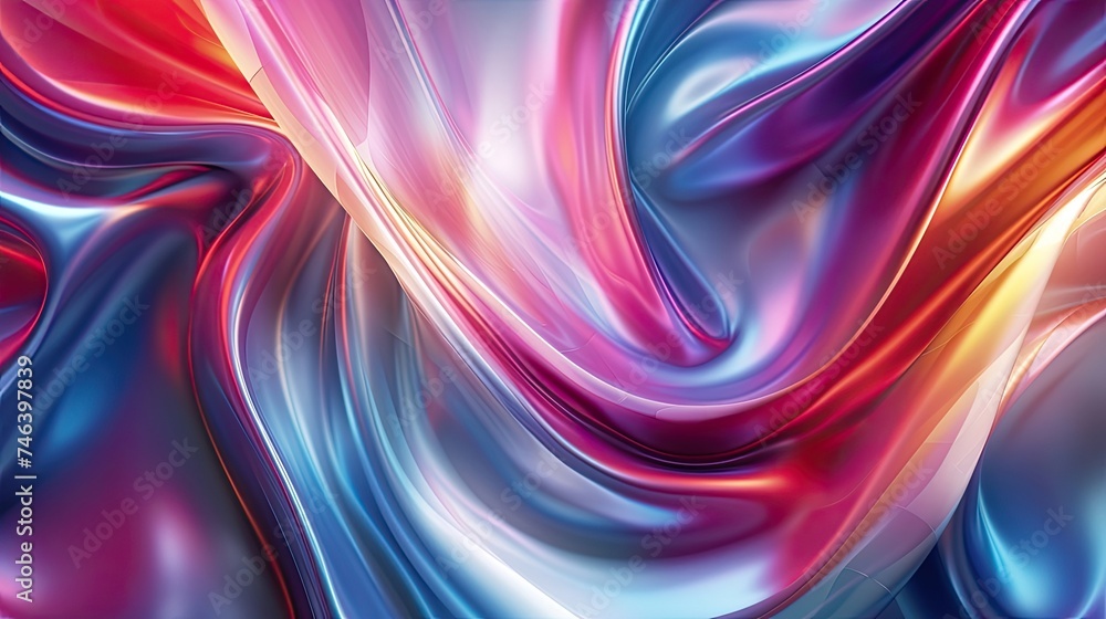 Abstract surreal curves icon. Abstract, fluidity, movement, iridescence, artistic, design, modern, digital, background. Generated by AI Abstract surreal curves icon. Abstract, fluidity, movement, iridescence, artistic, design, modern, digital, background. Generated by AI