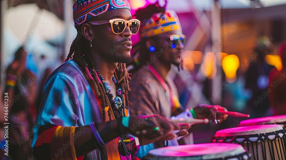 Fototapeta premium Cape Town's Carnival Drum and Bass Music Night