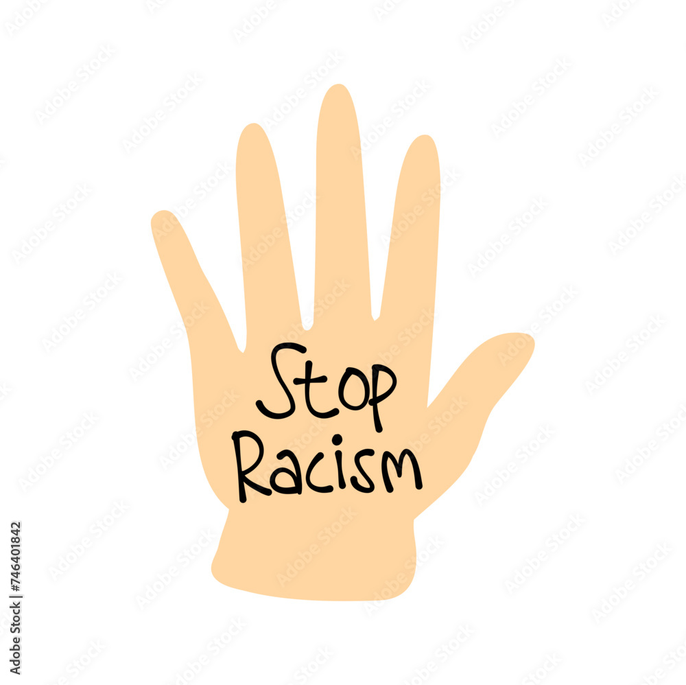 Stop Racism Icon Doodle Stop Racism Icon Doodle