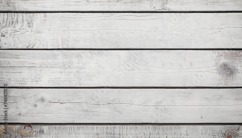 white rustic wood plank texture background. top view; copy space for your text