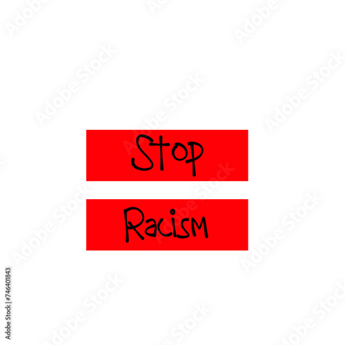 Stop Racism Icon Doodle