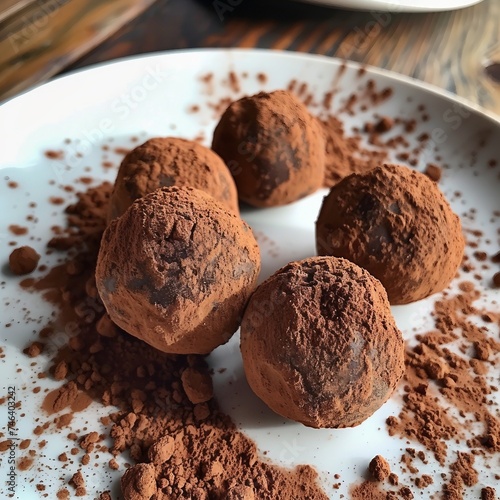 Chocolate Truffles with Cocoa Dusting