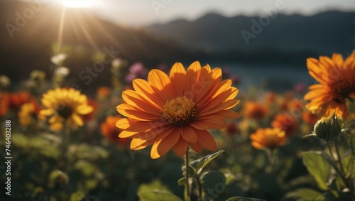 flower in the sun,Flowerbeautiful_backgroundsunlightmorning © Dpics