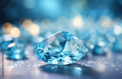 Beautiful light blue gemstone background
